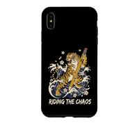 Riding the Chaos Funny Back to School Tiger Humor Case for iPhone XS Max