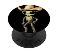 Riding the Stars with this Alien Cowboy for Boys and Girls PopSockets Adhesive PopGrip