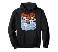 Riding the Waves of Innovation Cute Tooth Design Pullover Hoodie