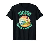 Riding The Wind's Whims Ocean Humor Lighthouse Scene T-Shirt