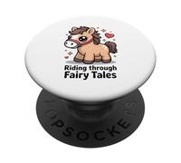 Riding Through Fairy Tales Cute Kawaii Pony PopSockets Adhesive PopGrip
