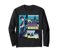 Riding to Nowhere Anime Manga Japanese Biker Art Long Sleeve T-Shirt