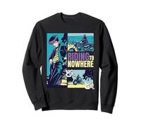 Riding to Nowhere Anime Manga Japanese Biker Art Sweatshirt