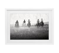 'Riding Toward The Horizon'| Framed Print Under Glass