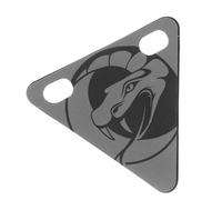 Riding Warning Reflector Magnetic Triangle Plate Creative Bike Sticker | Reflective Material Abs Magnet, Strong Reflection and Adsorption, Can be Pasted on Clothes or Bike