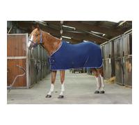 RIDING WORLD polar rug with crossed waist straps navy blue-light blue 80