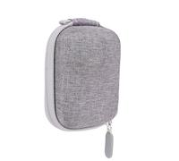 RidingRush Carrying Case Compatible with Insta360 GO Ultra, Grey - Compact Semi-Hard Protective Pouch with Zipper & Carabiner, Travel Camera Storage (9.8×6.8×4.3 cm)