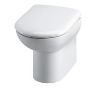 Ridley D Shape Back To Wall Toilet Pan & Soft Close Seat - White - Balterley