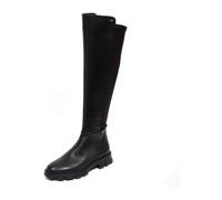 Ridley Leather/Fabric Boots - female - Michael Kors - Over-the-Knee Boots - Black - 3 UK - Shoes 3 UK