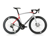 Ridley Noah Fast Disc Ultegra Di2 SC55 Carbon Custom Road Bike - Silver / Red / Medium