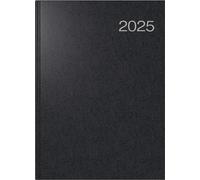 rido/idé Book Calendar Model Conform (2025), 1 Page = 1 Day, A4, 384 Pages, Balacron Cover, Black