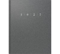 rido/idé Book Calendar Model Manager Calendar TM 2025 | 205 x 260 mm, Plastic, Grey