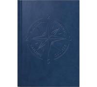 rido/idé Book Calendar Model Mentor (2025) "Nautic", 1 Page = 1 Day, A5, 352 Pages, Faux Leather Cover Trend, Blue