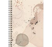rido/idé Book Calendar Model Timing 1 (2025) "Abstract", 2 Pages = 1 W 5, 160 Pages, Graphic Cover, Beige