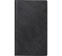 rido/idé Book Calendar Model Travel Remarker 2025 | 113 x 195 mm, Plastic, Black