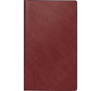 rido/idé Daily calendar model travel marker 2024, 1 page = 1 day, sheet size 11.3 x 19.5 cm, wine red