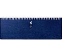 rido/idé Landscape Appointment Book Model Septant (2025), 2 Pages = 1 Week, 305 × 105 mm, 128 Pages, Foam Film Cover Catana, Dark Blue
