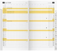 rido/idé Monthly Replacement Calendar Model M-Planner 2026 | 87 x 153 mm, Cardboard, White