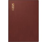 rido/idé Pocket Calendar Mod. perfect/Technik I 2025 | A6, Plastic, Bordeaux