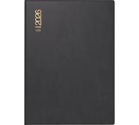 rido/idé 7013202906 | Taschenkalender Mod. perfect/Technik I 2026 | A6, Kunststoff, schwarz