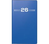 rido/idé Pocket Calendar Model Mini Planner D 15 '26 | A6, Plastic, Blue