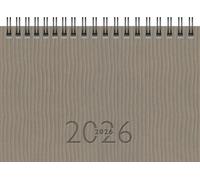 rido/idé Pocket Diary Mod. TM 17/Contacter '26 | A6 Landscape Faux Leather Grey