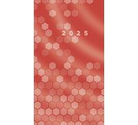 rido/idé Pocket Diary Model TM 12 (2025), 2 Pages = 1 Month, A6, 56 Pages, Cardboard Envelope, Burgundy