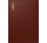 rido/idé Weekly calendar model perfect/technology I 2024 2 pages = 1 week sheet size 10 x 14 cm burgundy