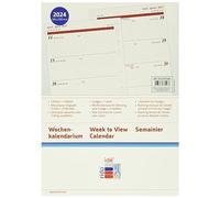 rido/idé Weekly Calendar Timing 1 2024 2 Pages = 1 Week A5 White