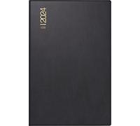 rido/idé Weekly Date Book Calendar Model Partner/Industry I 2024 2 Pages = 1 Week Sheet Size 7.2 x 11.2 cm Black