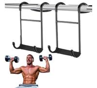 ridroid 2-Pack Dumbbell Spotter Hooks,Heavy Power Dumbbells Rack Attachments for Dumbbell Bench Press Hold Up 225LB, Safety Connector Perfect for Hanging Dumbbells to Barbells for Chest Workout