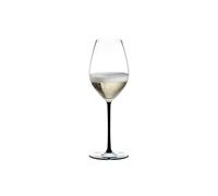 Riedel 4900/28B Fatto A Mano Champagne Wine Glass, Black Stem, Crystal