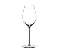 Riedel 4900/28R Fatto A Mano Champagne Wine Glass, Red Stem, Crystal