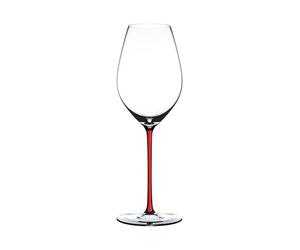 Riedel 4900/28R Fatto A Mano Champagne Wine Glass, Red Stem, Crystal