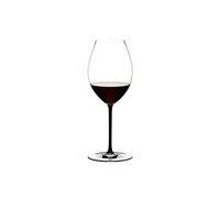 Riedel 4900/41B Fatto A Mano Old World Syrah Wine Glass, Black Stem, Crystal