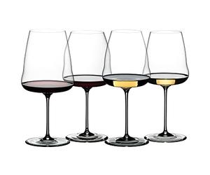 RIEDEL 5123/47 Winewings Tasting Wine Glass Set, Set of 4, Clear