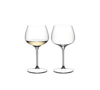 RIEDEL Grape Chardonnay/Gin Tonic Glass, Pack of 2, Clear Crystal, Machine-Made