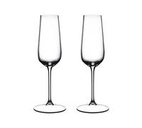 RIEDEL Champagne Flute - Crystal Glass - 250 ml (Full) - Set of 2 - 6424/08 - Grape At Champagne Glass, Dishwasher Safe