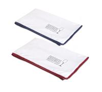 Riedel Large Microfiber Polishing Cloth for Wine Glasses, Set of 2 (1 Red, 1 Blue)