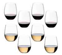 RIEDEL O Cabernet/Merlot & Viognier/Chardonnay Wine Glass Eight Piece Set