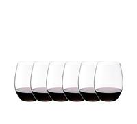 Riedel The O Wine Tumbler Cabernet/Merlot, 6-Pack, Clear Crystal, Premium Machine-Made