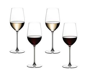 Riedel Veritas Riesling / Zinfandel Red or White Wine Glasses Set of 4 (2 x 6449/15)