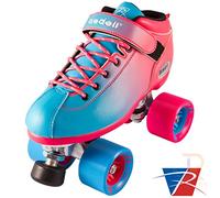 Riedell Dart Ombre Skates - Blue / Pink - Width Medium (US 4 / UK 3)