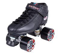 Riedell R3 Roller Skate - Quad Roller Skate for Indoor/Outdoor | Black | Size 13