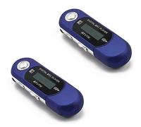 rieder 2X Mini MP3 Player USB 2.0 Small Flash Drive Multilanguage LCD Music Player with 3.5mm Audio Jack Automatic Shutdown(B)