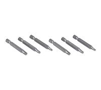 rieder 6Pcs 50mm 1/4 Inch Hex Square Bits Square Screwdriver Bits S2 Alloy Steel Magnetic Screwdriver Bits Set Hand Tools