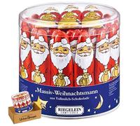 Riegelein Milk Chocolate Santa Drum, 65 Individually Foil-Wrapped Chocolates, 12.5g Each, Santas Milk Chocolate Tree Decoration, Bundle by UrbanShoppi (Pack of 1)