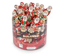 Riegelein Solid Santa Claus in Tin, 525g (Pack of 70) - Fairtrade Milk Chocolate Individually Packed - Ideal for Advent Calendars, Santa Claus & Christmas - Chocolate Colas Small