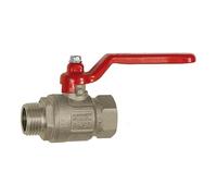 RIEGLER 103108-329.27-R Ball Valve Basic Design, Hand Lever, IG/AG, MS Vern, G 1 1/4, Pack of 1