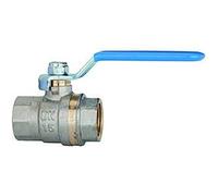RIEGLER 103185-330.10-B Ball Valve Standard Version Blue Lever IG/Female Thread MS Vern G 2 1/2 Pack of 1